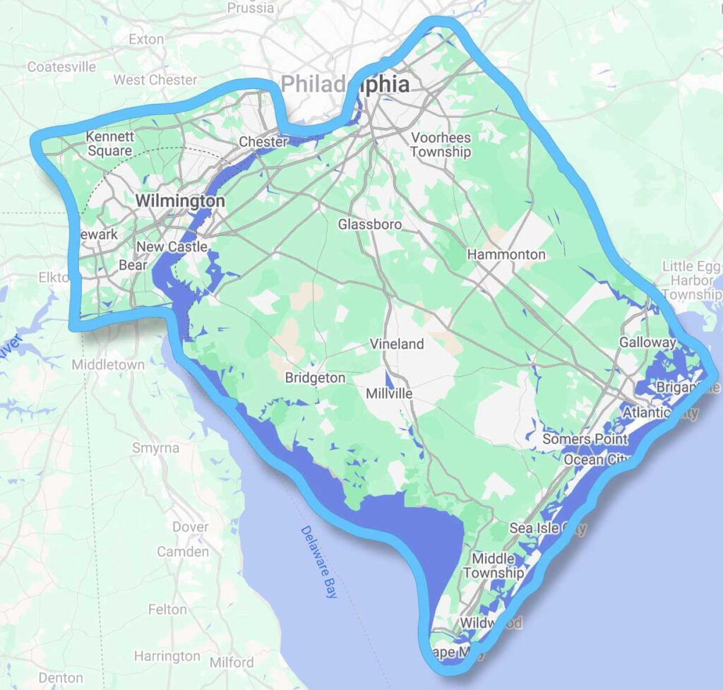 Service Area Map Updated 2026